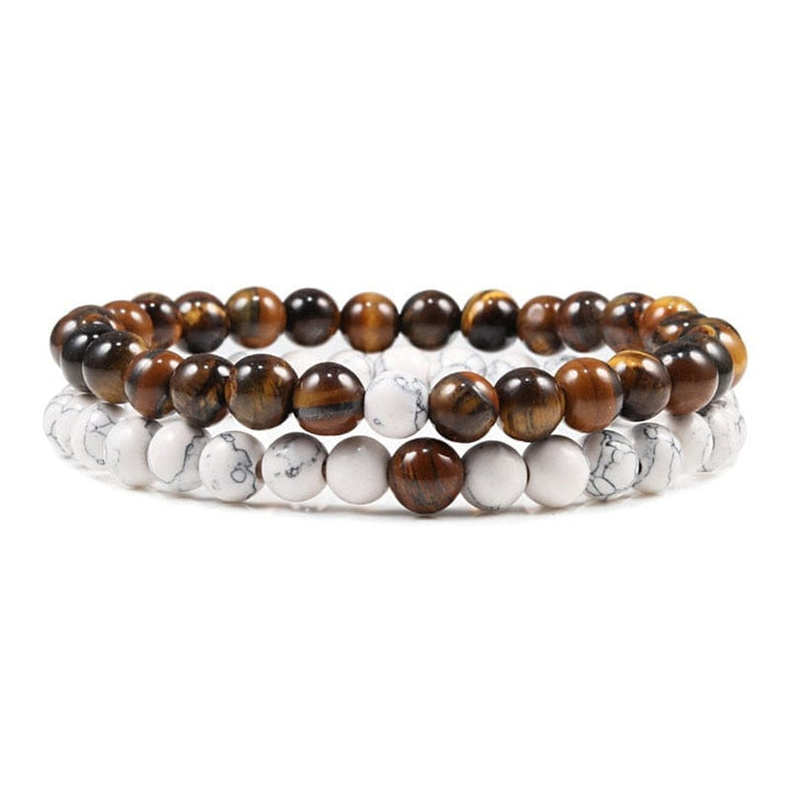 Lava Stone Tiger Eye Beaded Yoga Bracelets for Men And Women BENNYS 