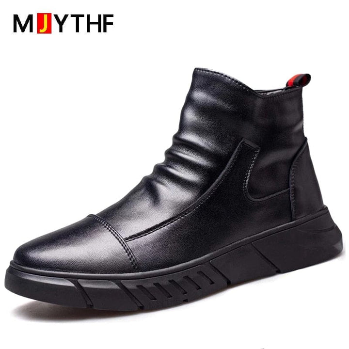 Leather Safety Boots Shoes Male Work Boots BENNYS 