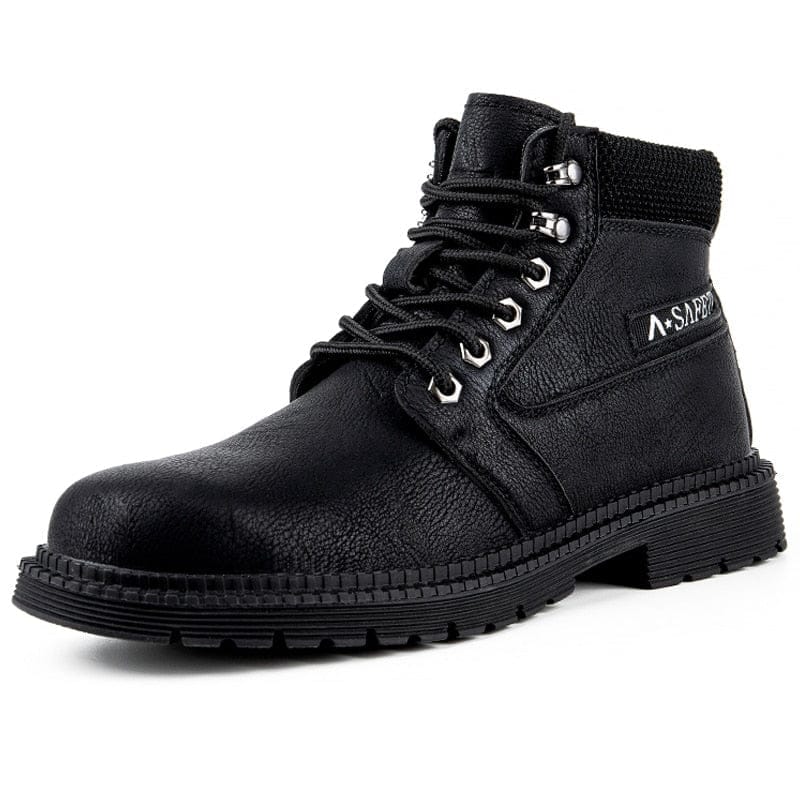 Leather Safety Boots Shoes Male Work Boots BENNYS 