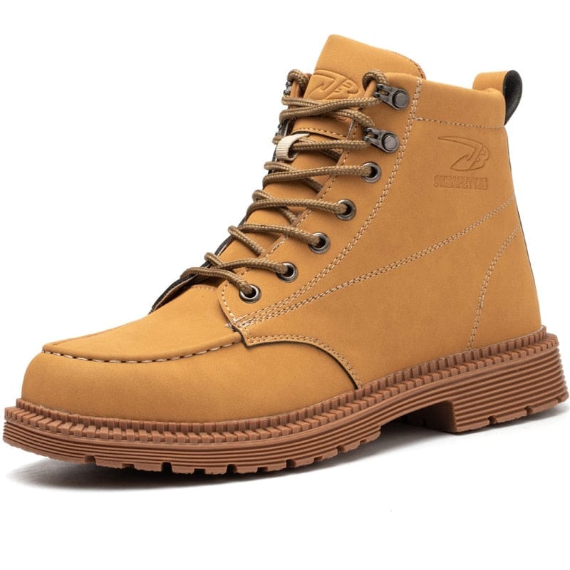 Leather Safety Boots Shoes Male Work Boots BENNYS 