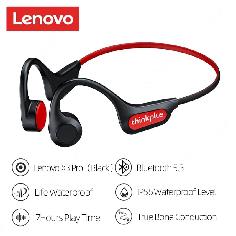 Lenovo Bone Conduction Earphones X3 X4 X5 X3 Pro Bluetooth Waterproof Earbud BENNYS 