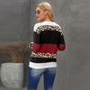 Leopard Print Color Block Designed Sweater BENNYS 