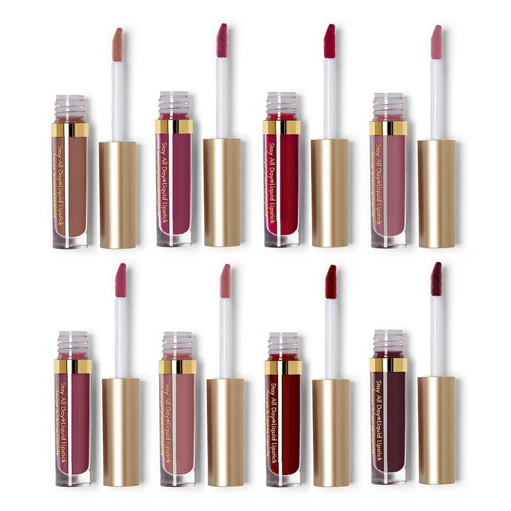 Liquid Matte 8Pcs  Waterproof Comfortable Long-lasting Lipgloss BENNYS 