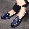 Loafers For Men Fashion Silk Velvet Leather Summer Shoes BENNYS 