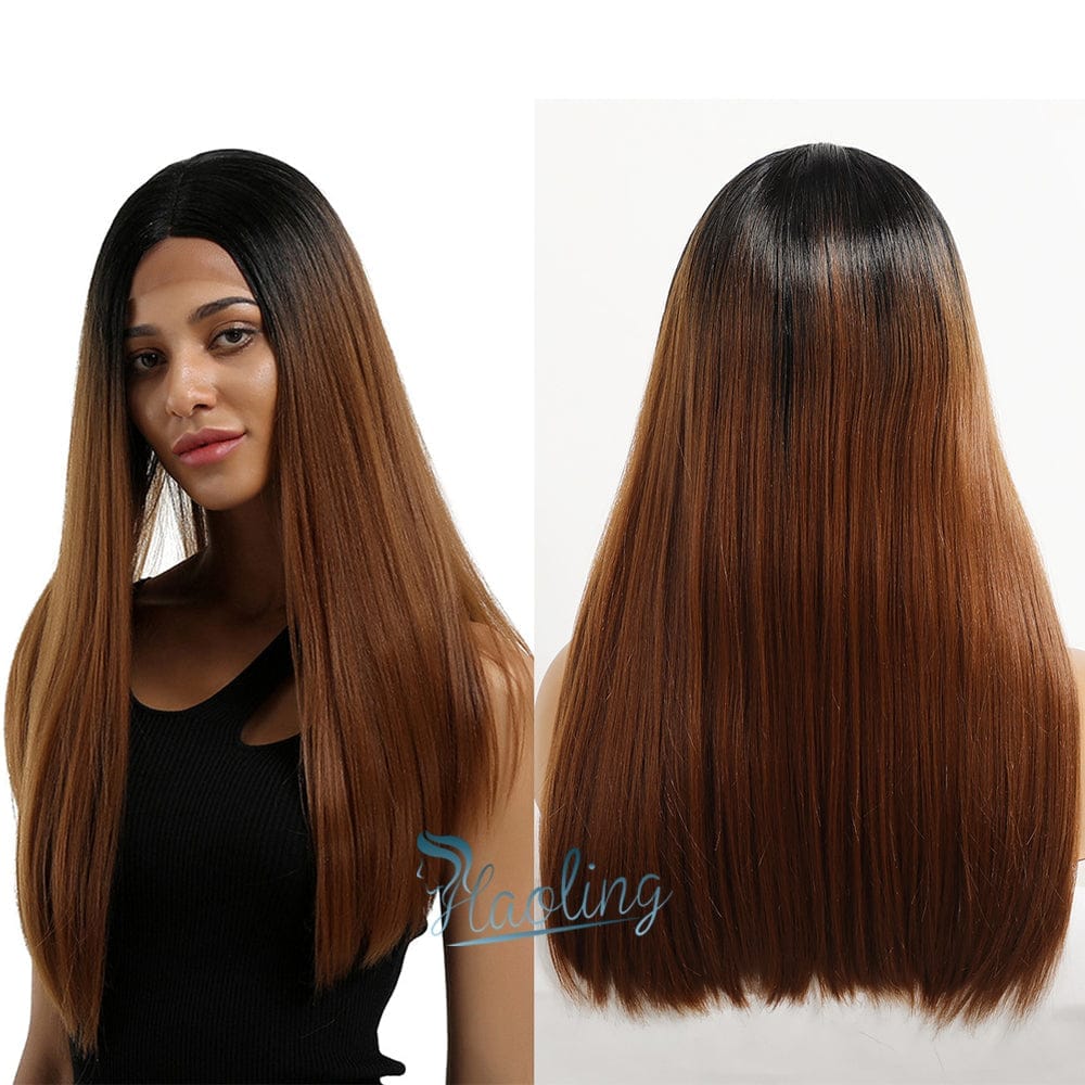 Long Straight Synthetic Lace Part Blonde Wig BENNYS 