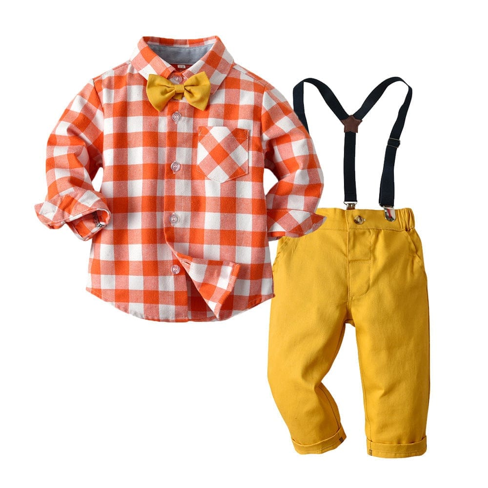 Long sleeve shirt bib boy two piece set BENNYS 