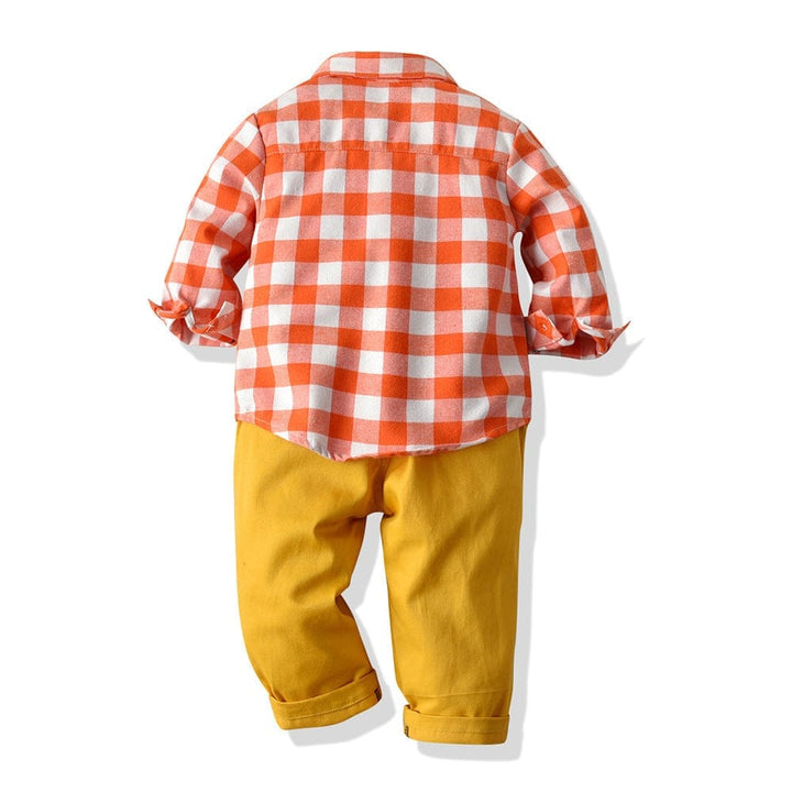 Long sleeve shirt bib boy two piece set BENNYS 