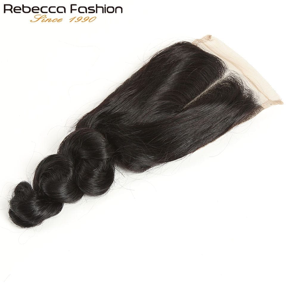 Loose Deep Wave Bundles with Closure Peruvian Hair Bundles with Closure BENNYS 