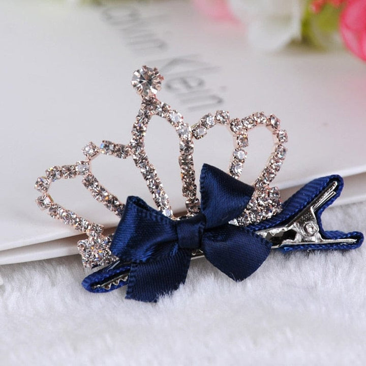 Lovely Girls  Rhinestone Crystal Princess Queen Hair Clip BENNYS 