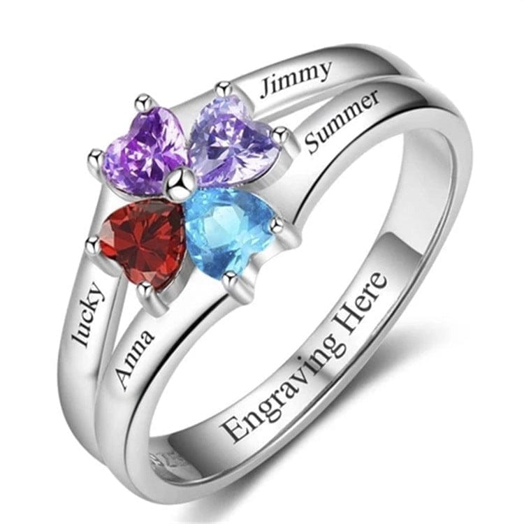Lovers Rings Silver Rings Female And Male Pair Gift Lettering BENNYS 