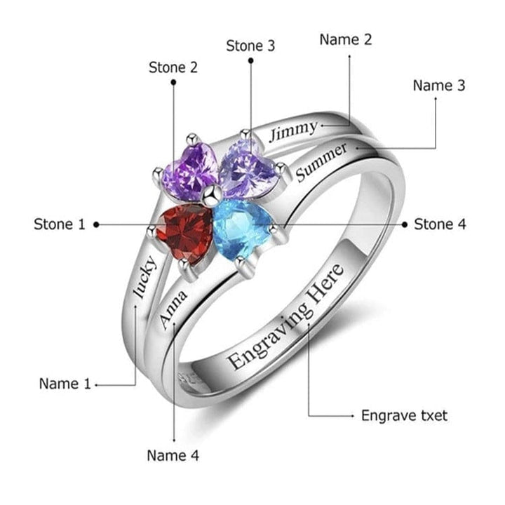 Lovers Rings Silver Rings Female And Male Pair Gift Lettering BENNYS 