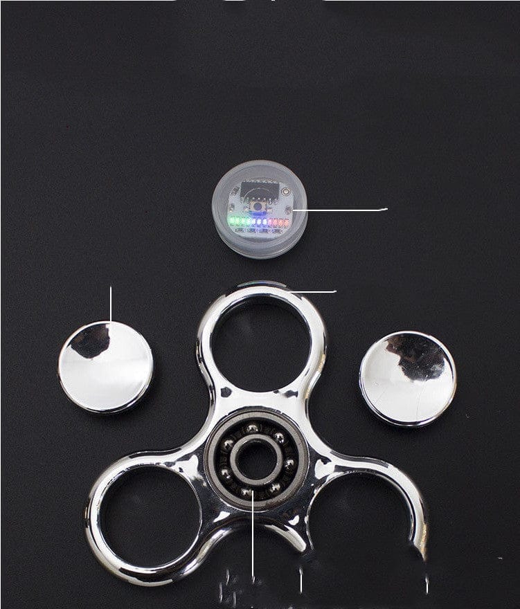 Luminous LED Light Fidget Spinner Hand Top Spinners Glow in Dark Light BENNYS 