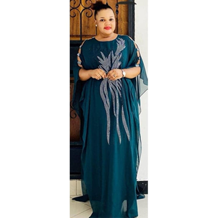 Luxurious Crystals African Dress for Women BENNYS 