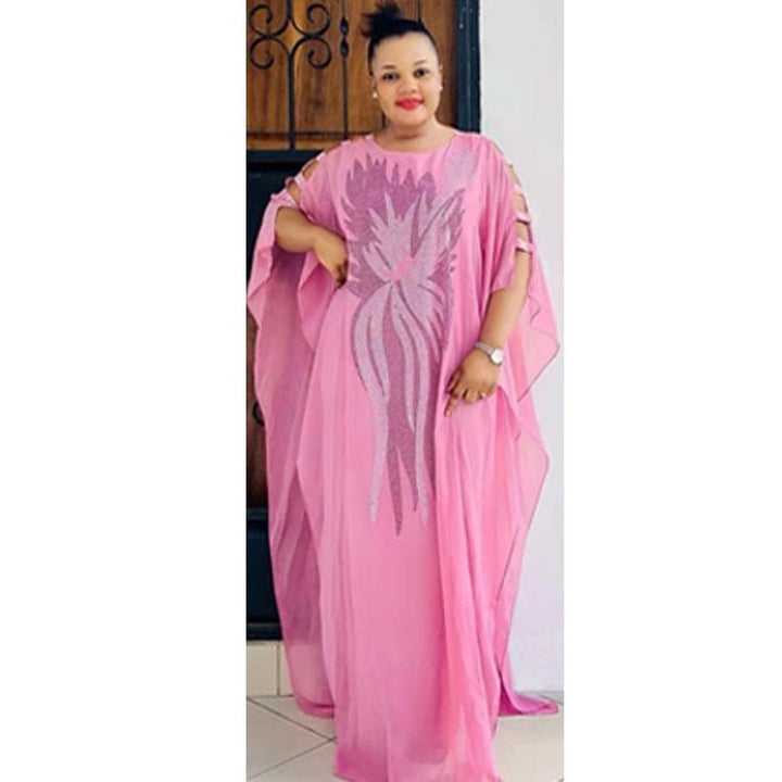 Luxurious Crystals African Dress for Women BENNYS 