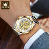 Luxury Gold Mechanical Watch For Men BENNYS 