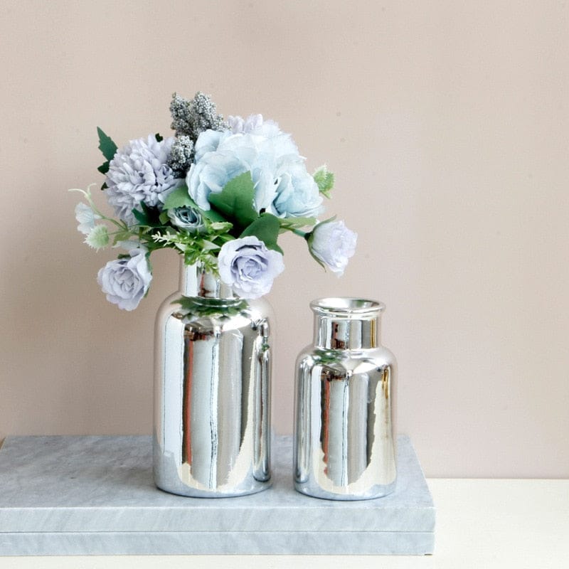 Luxury Nordic gold silver ceramic tabletop vase BENNYS 