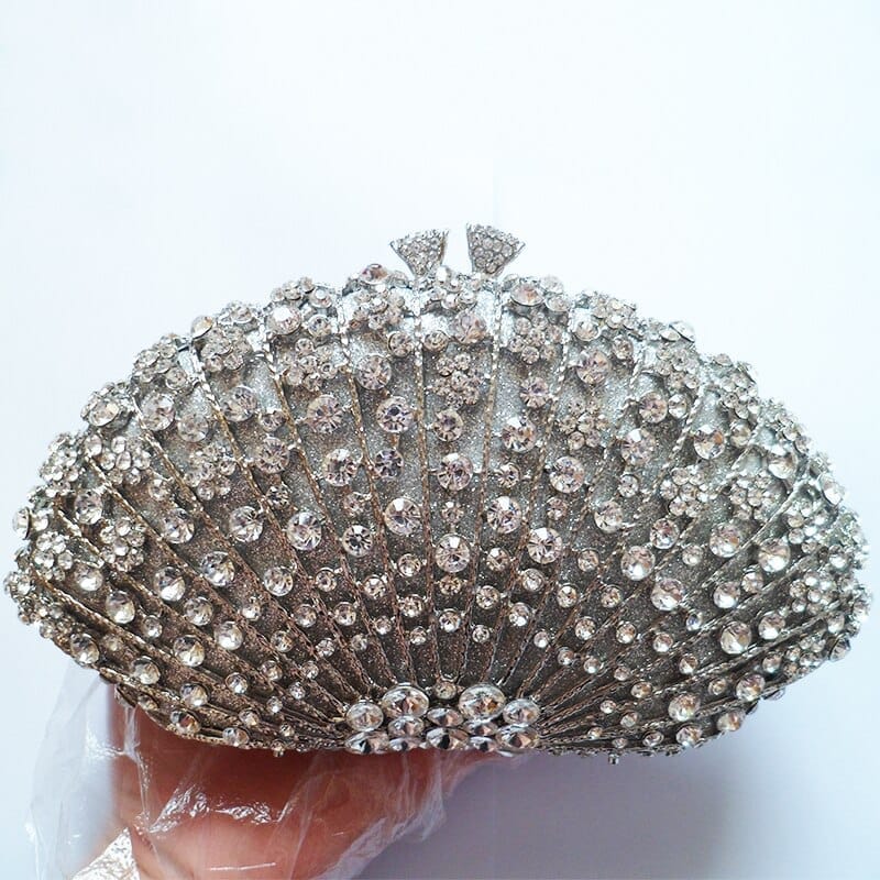 Luxury Red Rhinestone Diamond Wedding Evening Clutch Bag BENNYS 