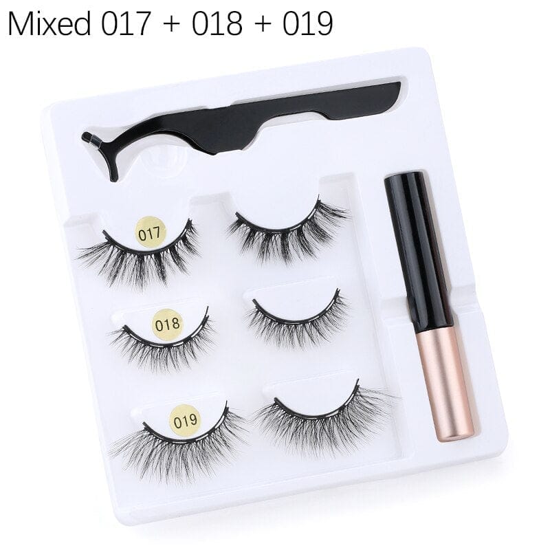 Magnetic Eyelashes With Eyeliner And Eyelash Curler BENNYS 