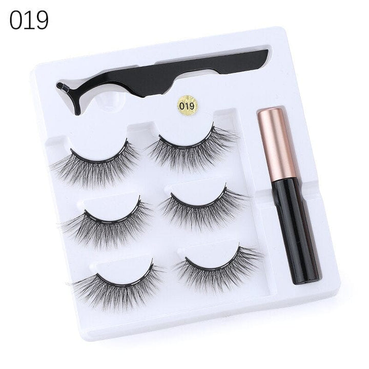 Magnetic Eyelashes With Eyeliner And Eyelash Curler BENNYS 