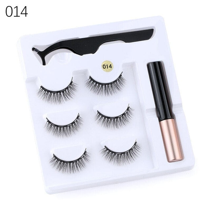 Magnetic Eyelashes With Eyeliner And Eyelash Curler BENNYS 