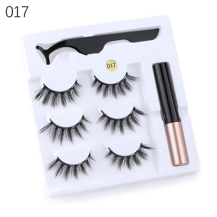 Magnetic Eyelashes With Eyeliner And Eyelash Curler BENNYS 