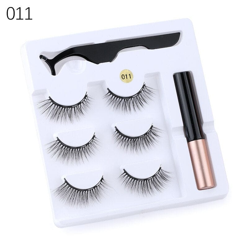 Magnetic Eyelashes With Eyeliner And Eyelash Curler BENNYS 