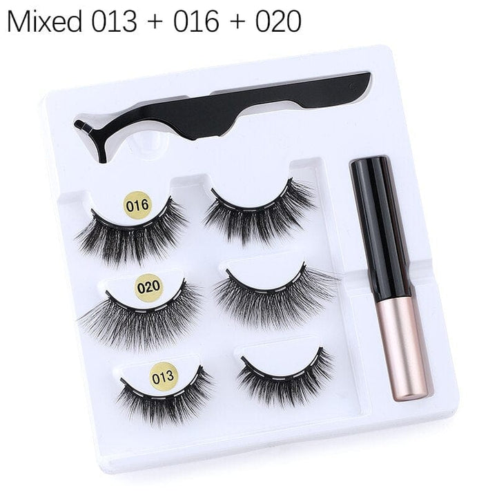 Magnetic Eyelashes With Eyeliner And Eyelash Curler BENNYS 