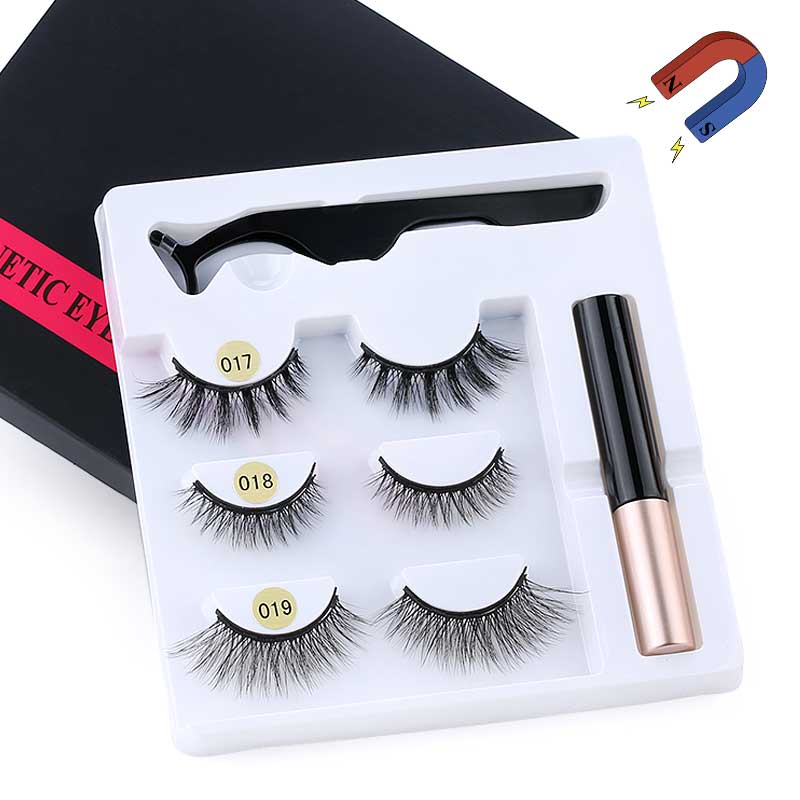 Magnetic Eyelashes With Eyeliner And Eyelash Curler BENNYS 