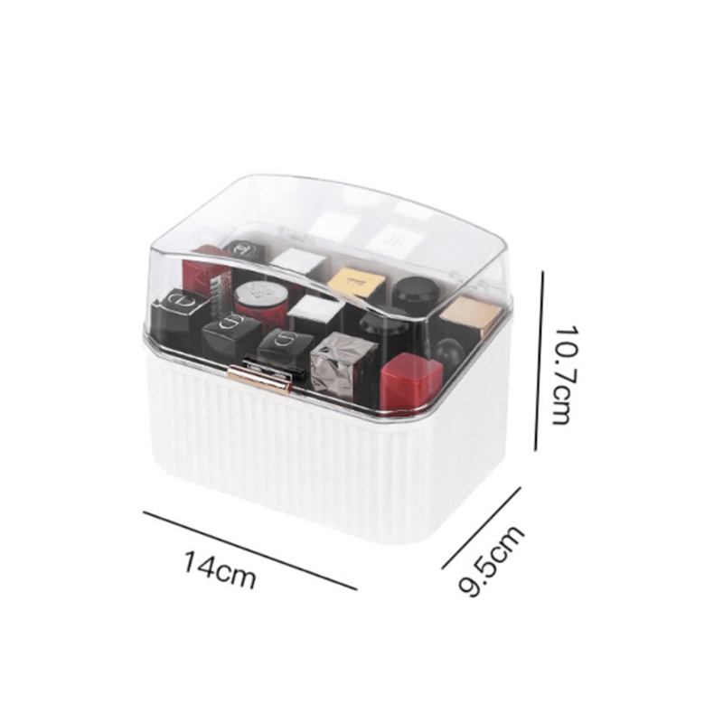 Makeup Organizer Lipstick And Jewelry Dust-proof Storage Box – Bennys  Beauty World