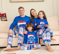 Matching Family Pajamas Sets Christmas PJ's Letter Print Top And Plaid Pants Jammies Sleepwear BENNYS 