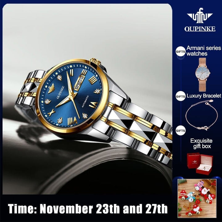 Mechanical Watch Women's Switzerland Luxury Brand Ladies Wrist Watch BENNYS 