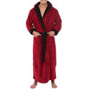 Men BathRobe Flannel Hooded Thick Casual Winter BENNYS 