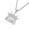 Men Hip Hop Iced Out Bling King AAA Zircon Necklace BENNYS 