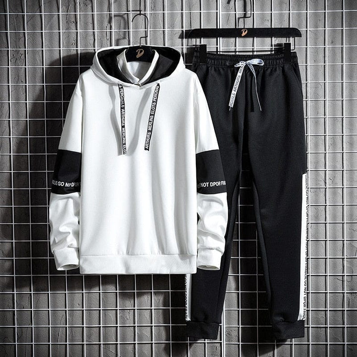 Men Hooded Sweatshirt 2PCS Jogging Sports Suit BENNYS 