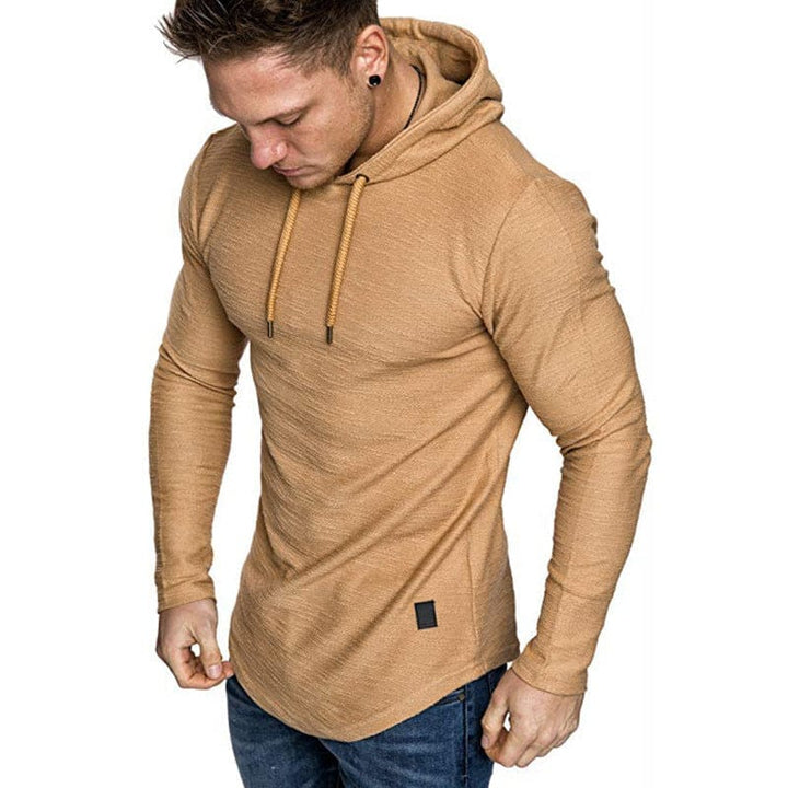 Men Hoodie Sweatshirt Casual Long Sleeve Slim Tops Gym T-shir BENNYS 