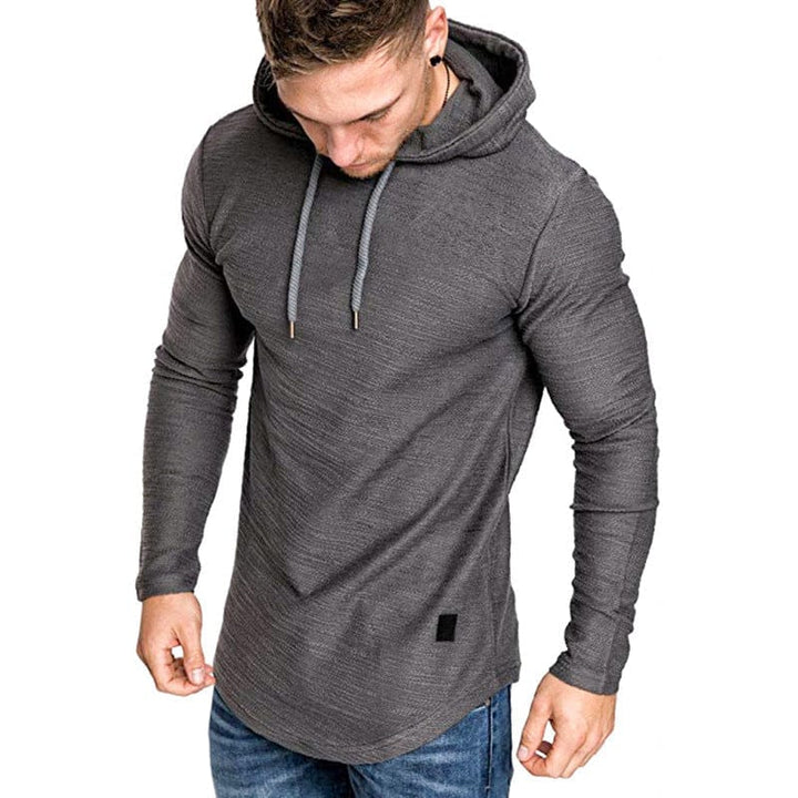 Men Hoodie Sweatshirt Casual Long Sleeve Slim Tops Gym T-shir BENNYS 