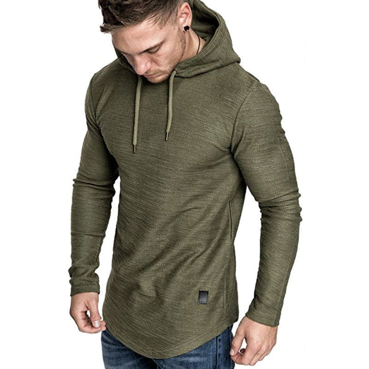 Men Hoodie Sweatshirt Casual Long Sleeve Slim Tops Gym T-shir BENNYS 