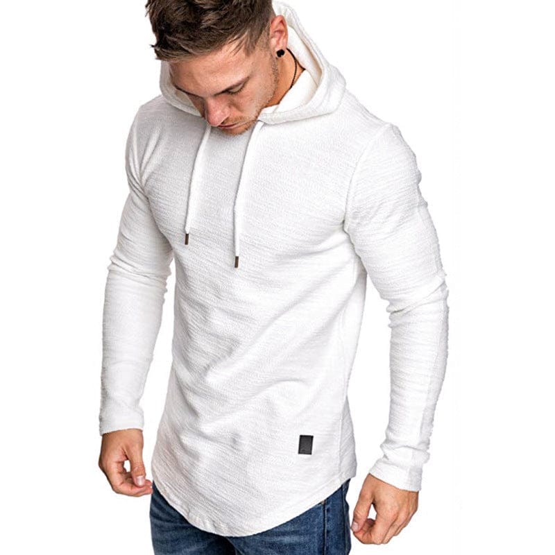 Men Hoodie Sweatshirt Casual Long Sleeve Slim Tops Gym T-shir BENNYS 