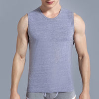 Men Muscle Building Sleeveless Tank Top Solid O-neck Gym Clothing BENNYS 