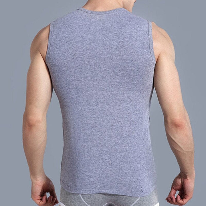 Men Muscle Building Sleeveless Tank Top Solid O-neck Gym Clothing BENNYS 