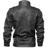 Men PU Leather Jacket Casual Thick Motorcycle Jacket BENNYS 