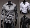 Men Shirt Fashion Cotton Slim Men Shirt Long Sleeve High Quality Shirt BENNYS 