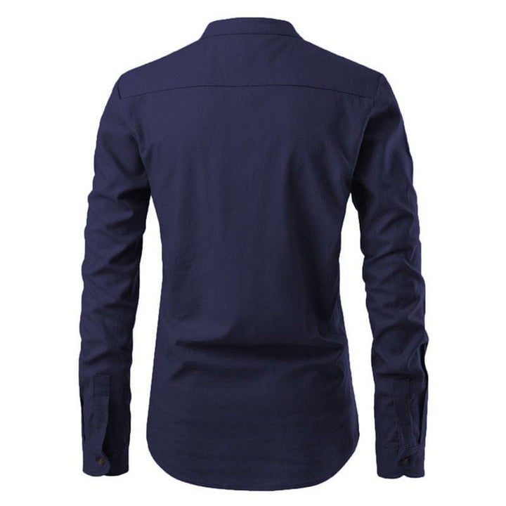 Men Shirts Fashion Men Slim Long Sleeve Dress Shirt BENNYS 