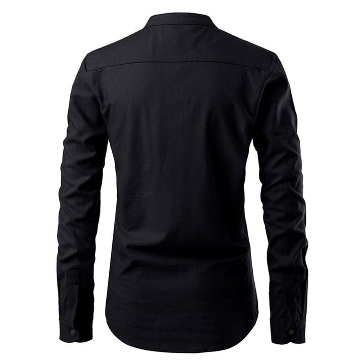 Men Shirts Fashion Men Slim Long Sleeve Dress Shirt BENNYS 