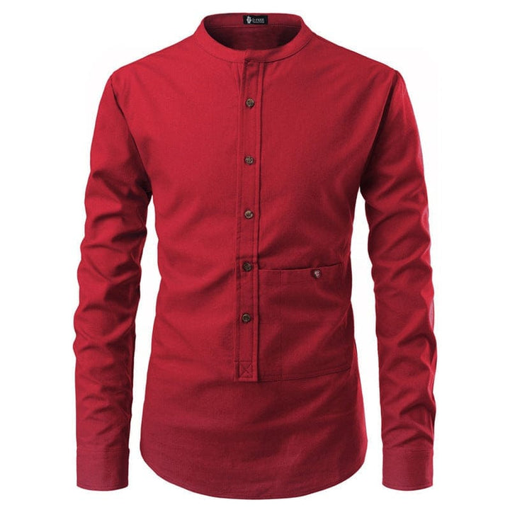 Men Shirts Fashion Men Slim Long Sleeve Dress Shirt BENNYS 