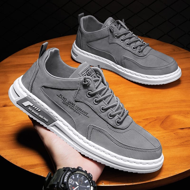 Men Sneakers Lace-up Letter Print Platform Canvas Shoes Sports BENNYS 