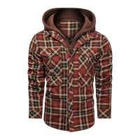 Men Warm Jacket Fleece Thick Autumn Winter Detachable Hooded Jacket BENNYS 