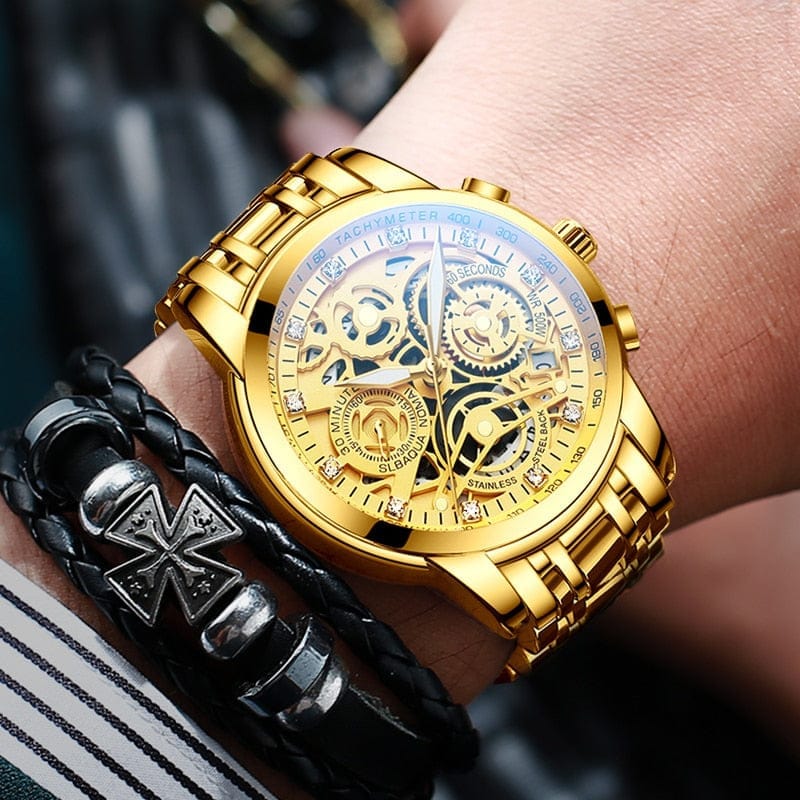 Mens gold deals designer watches