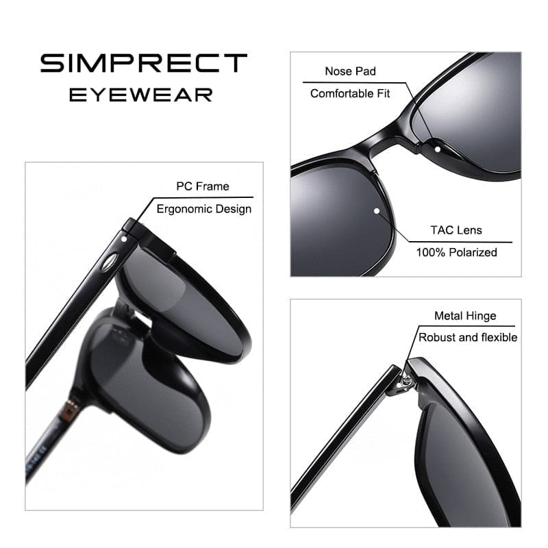 Men's 2021 Retro Mirror Square Sunglasses Vintage Anti-Glare Sunglasses BENNYS 