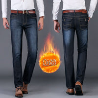 Men's Brand Jeans Classic Style Autumn Winter Business Casual Pants BENNYS 